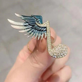 Uus stiil 1 tk mood kivist lendav tiib Muusika noot Prossid Naiste Ehted Mantel Sall Peotarvikud Kingitus