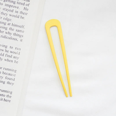 Μόδα μεταλλικά μπαστούνια μαλλιών για γυναίκες Shell καρφίτσες κλιπ μαλλιών Μινιμαλιστικό σχήμα U για κορίτσια φουρκέτες Hair Bun Maker Headwear