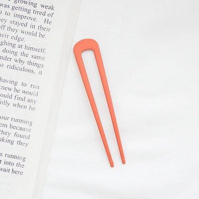 Μόδα μεταλλικά μπαστούνια μαλλιών για γυναίκες Shell καρφίτσες κλιπ μαλλιών Μινιμαλιστικό σχήμα U για κορίτσια φουρκέτες Hair Bun Maker Headwear