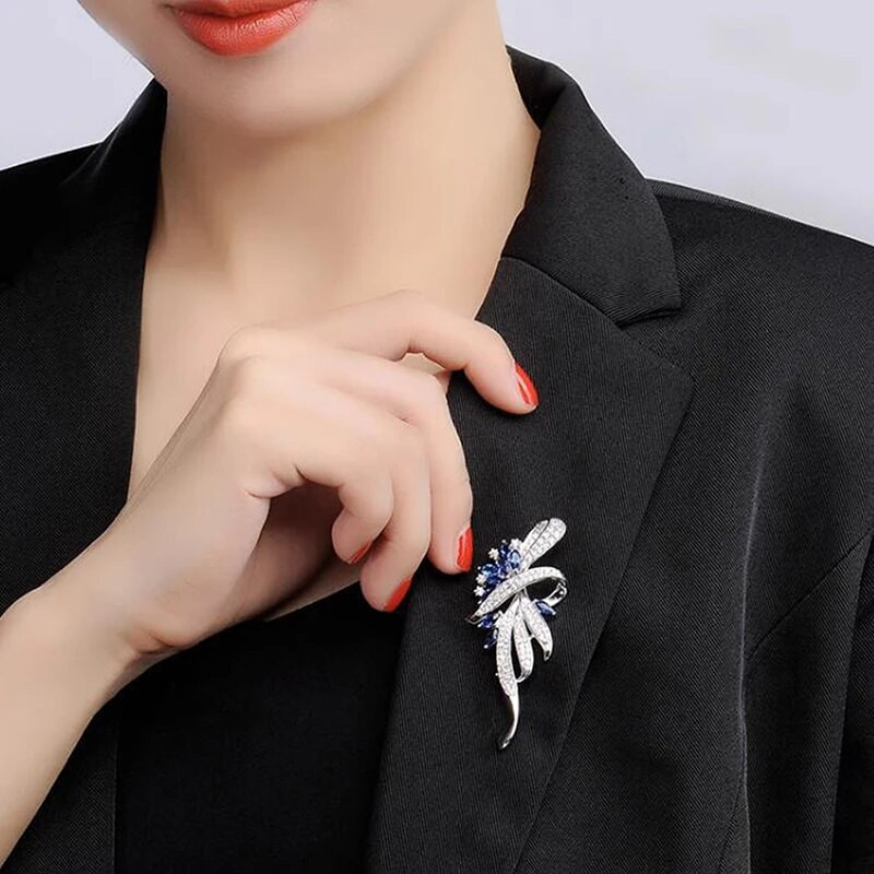 1 tk Mood kristallist kivist prossid naistele riided sall ehted peoaksessuaarid 6,5*2,8 cm