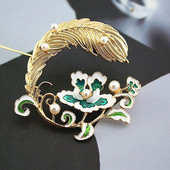 1 tk. Moodsad Paabulinnu sulgedest Pärliprossid naistele Riietus Peoehted Aksessuaarid Kingitus