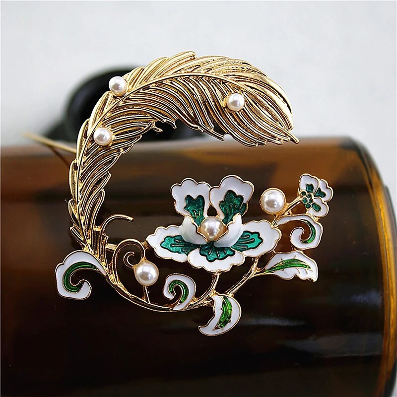 1 tk. Moodsad Paabulinnu sulgedest Pärliprossid naistele Riietus Peoehted Aksessuaarid Kingitus