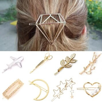 Glamour Fashion Hair Clip Hair Pins for Women Sweet Hairpin Jewelry Lady Pearl Barrette Stick Heart Headwear Kid Girls Children