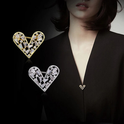1 gab Fashion V formas Rhinestone Love Sirds saktas Sieviešu ballītēm Apģērbi Rotaslietas Aksesuāri Dāvanas