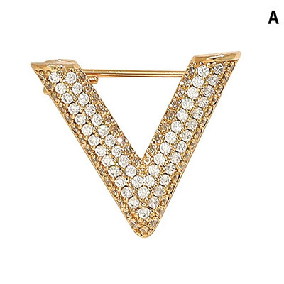 1 tk Fashion V kujuga kivikivist armastusega südameprossid naistele peorõivad, ehted, aksessuaarid, kingitused