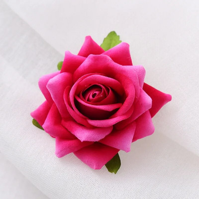 U-kujulised punased juuksenõelad Juukseklambrid Pulmajuukseaksessuaarid Naistele Roosilillega peakatted Kahvlid Pruudi peakatted Juukseehted