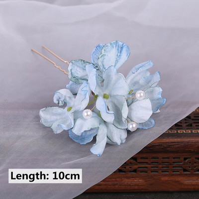 U-kujulised punased juuksenõelad Juukseklambrid Pulmajuukseaksessuaarid Naistele Roosilillega peakatted Kahvlid Pruudi peakatted Juukseehted