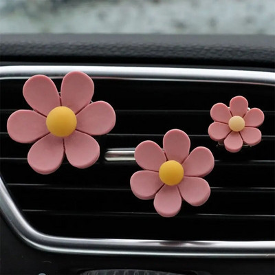 3 tk/komplekt Kommivärvi autoparfüüm dekoratiivne klamber sulamist auto kliimaseadme väljalaskeklamber Uus karikakra lõhnaga hoidik auto koju