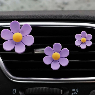 3 tk/komplekt Kommivärvi autoparfüüm dekoratiivne klamber sulamist auto kliimaseadme väljalaskeklamber Uus karikakra lõhnaga hoidik auto koju
