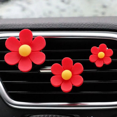 3 tk/komplekt Kommivärvi autoparfüüm dekoratiivne klamber sulamist auto kliimaseadme väljalaskeklamber Uus karikakra lõhnaga hoidik auto koju