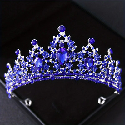 Pulmajuuksed Tiaara kristallist pruudi tiaara kroon hõbedase värvi diademloor tiaarad pulmajuukse aksessuaarid peakatted pea ehted