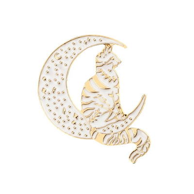 Witches Punk Must emailnõelad Maagiline Müts Ahju Kuu Kass Pross Seljakott Denim Reväärinõel Märk Tume gooti peoehted Kingitus