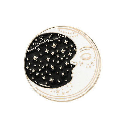 Witches Punk Must emailnõelad Maagiline Müts Ahju Kuu Kass Pross Seljakott Denim Reväärinõel Märk Tume gooti peoehted Kingitus