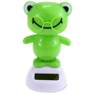 Armas kingitus multifilm Swinging Frog Päikeseenergiaga auto interjööri armatuurlaua ornament