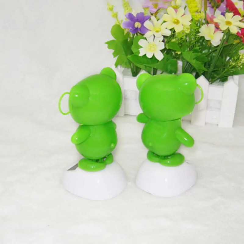 Armas kingitus multifilm Swinging Frog Päikeseenergiaga auto interjööri armatuurlaua ornament