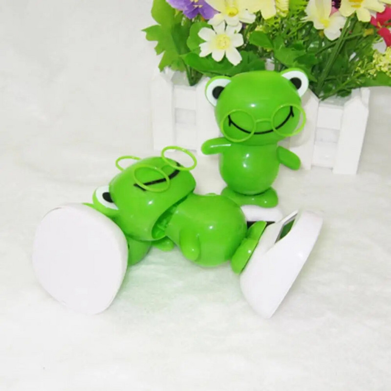 Armas kingitus multifilm Swinging Frog Päikeseenergiaga auto interjööri armatuurlaua ornament