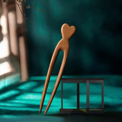 Käsitsi valmistatud puidust juuksenõelad ja -klambrid ripats Fox Styling juuksepulgad Fork Vintage juuste aksessuaarid naistele tüdrukutele pikkade juuste hoidja