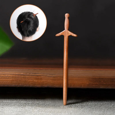 Käsitsi valmistatud puidust juuksenõelad ja -klambrid ripats Fox Styling juuksepulgad Fork Vintage juuste aksessuaarid naistele tüdrukutele pikkade juuste hoidja