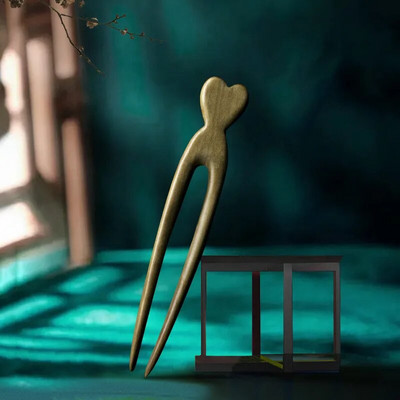 Käsitsi valmistatud puidust juuksenõelad ja -klambrid ripats Fox Styling juuksepulgad Fork Vintage juuste aksessuaarid naistele tüdrukutele pikkade juuste hoidja