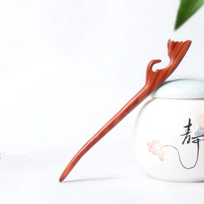 Käsitsi valmistatud puidust juuksenõelad ja -klambrid ripats Fox Styling juuksepulgad Fork Vintage juuste aksessuaarid naistele tüdrukutele pikkade juuste hoidja