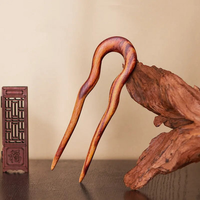 Käsitsi valmistatud puidust juuksenõelad ja -klambrid ripats Fox Styling juuksepulgad Fork Vintage juuste aksessuaarid naistele tüdrukutele pikkade juuste hoidja