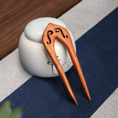 Käsitsi valmistatud puidust juuksenõelad ja -klambrid ripats Fox Styling juuksepulgad Fork Vintage juuste aksessuaarid naistele tüdrukutele pikkade juuste hoidja