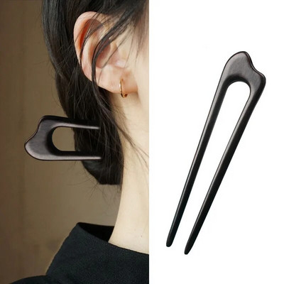 Käsitsi valmistatud puidust juuksenõelad ja -klambrid ripats Fox Styling juuksepulgad Fork Vintage juuste aksessuaarid naistele tüdrukutele pikkade juuste hoidja