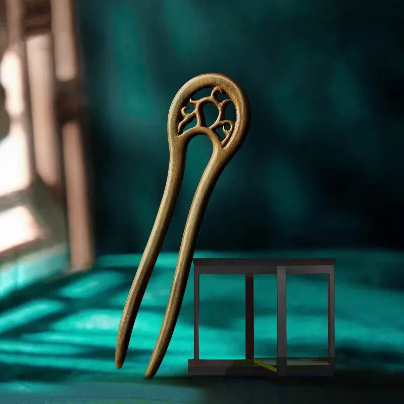 Käsitsi valmistatud puidust juuksenõelad ja -klambrid ripats Fox Styling juuksepulgad Fork Vintage juuste aksessuaarid naistele tüdrukutele pikkade juuste hoidja