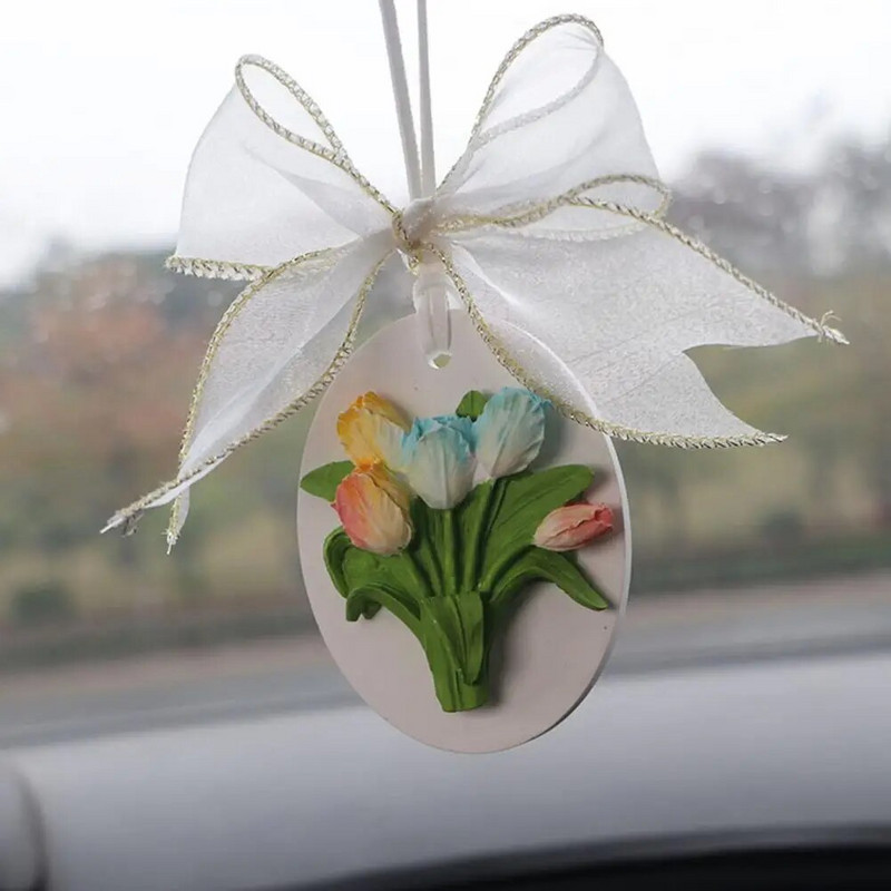 Auto rippuv tulbi aroomiteraapia sisekujundus Rippuvad kaunistused Auto ripats Kiire hajutusega auto sisekujundus sõiduki tarvikud