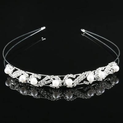 Printsessi kristallist tiaarad ja kroonid peavõrud, tüdrukud armastavad pruudiballi kroon pulmapeo aksessuaarid Juukseehted