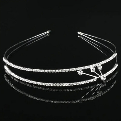 Printsessi kristallist tiaarad ja kroonid peavõrud, tüdrukud armastavad pruudiballi kroon pulmapeo aksessuaarid Juukseehted