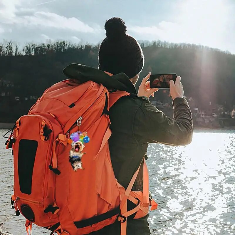 2D auto värviline kutsika õhupalli ripats rippuv ornament Auto tahavaatepeegel rippuv kaunistused autod interjööri tarvikud