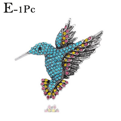 Mitmevärviline lind prossinõel Kvaliteetne emailiga loomaprossid naistele tüdrukutele igapäevaseks salli ülikonna nööpnõelad uusaasta ehted kingitus