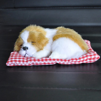 Στολίδι αυτοκινήτου ABS βελούδινα σκυλιά Διακόσμηση Προσομοίωση Sleeping Dog Toy Διακοσμητικά ταμπλό αυτοκινήτων Διακοσμητικά Χαριτωμένα αξεσουάρ αυτοκινήτου