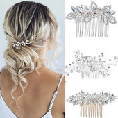 Crystal Pearl Tiaras Barrettes Juukseklambrid Juuksekammid pulmapruudiks Naiste juuksenõelad Pruudi peaehte Juukseehted Aksessuaarid