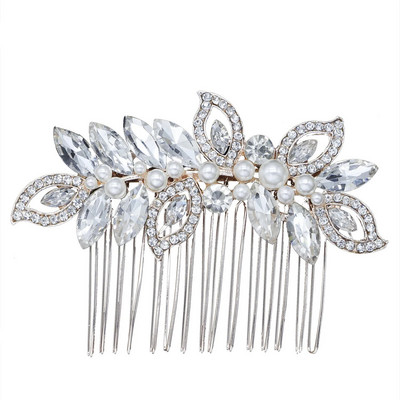 Crystal Pearl Tiaras Barrettes Juukseklambrid Juuksekammid pulmapruudiks Naiste juuksenõelad Pruudi peaehte Juukseehted Aksessuaarid