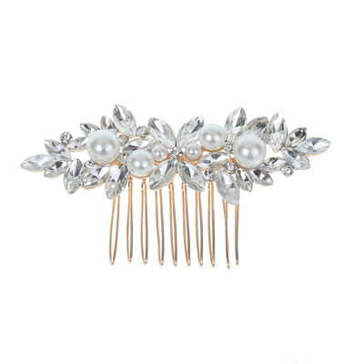 Crystal Pearl Tiaras Barrettes Juukseklambrid Juuksekammid pulmapruudiks Naiste juuksenõelad Pruudi peaehte Juukseehted Aksessuaarid