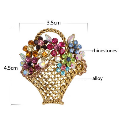 3 szín virágzománc bross elegáns tű strassz ékszer Női kardigán sál ruha ruhák egyszerű hajtóka kiegészítők