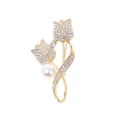 3 szín virágzománc bross elegáns tű strassz ékszer Női kardigán sál ruha ruhák egyszerű hajtóka kiegészítők