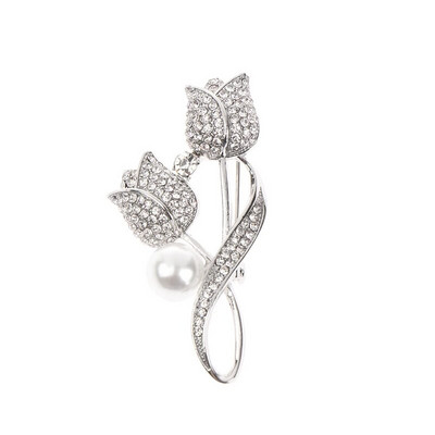 3 szín virágzománc bross elegáns tű strassz ékszer Női kardigán sál ruha ruhák egyszerű hajtóka kiegészítők