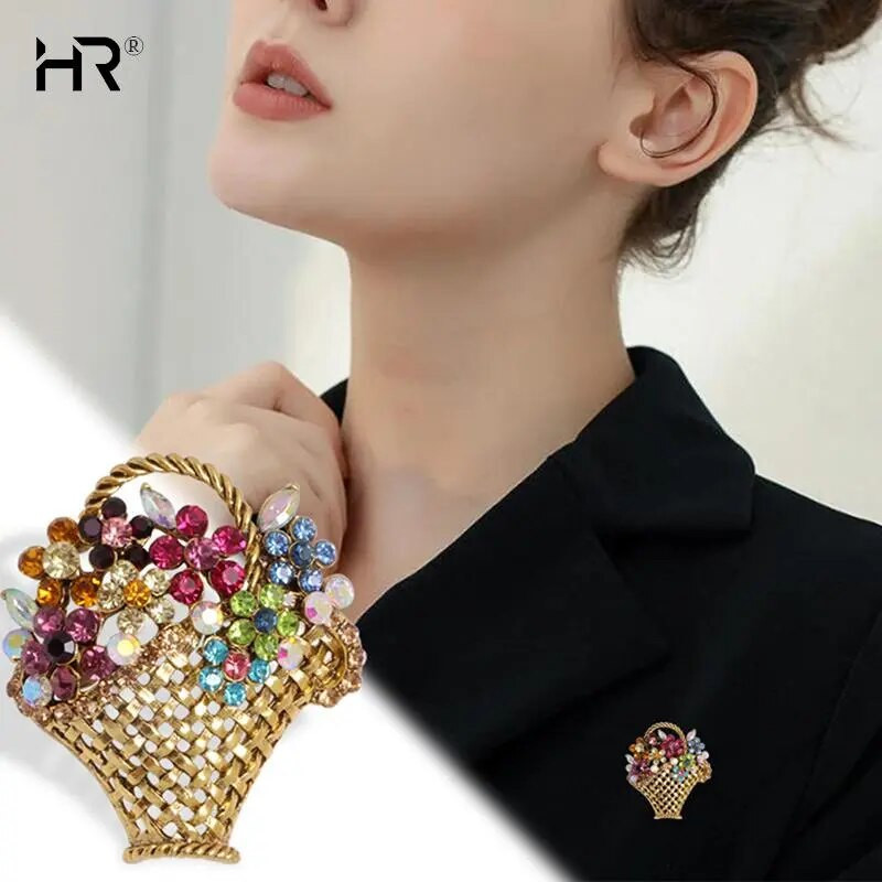 3 szín virágzománc bross elegáns tű strassz ékszer Női kardigán sál ruha ruhák egyszerű hajtóka kiegészítők