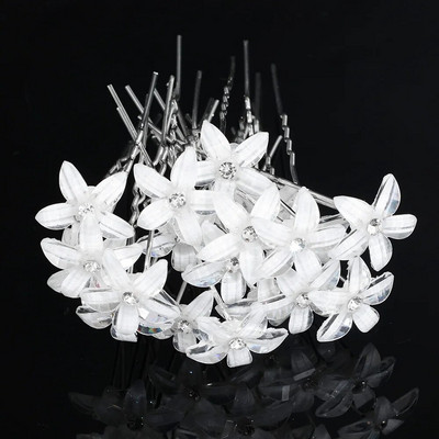 Ασημί χρώμα Πέρλα στρας Γαμήλια χτένα Αξεσουάρ μαλλιών για γυναίκες Αξεσουάρ Στολίδια μαλλιών Κοσμήματα Νυφικό