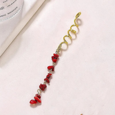 Mada Dangle Dredlock Karoliukai Papuošalai Krištoliniai Akmenys Pinti Plaukai Papuošalai Dredai Rankovės Dredų Priedai Etniniai galvos apdangalai