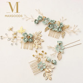 Luksusa kristāla kroņa matu ķemmes Romantiskas Skaistas kāzu līgavu klipšu lapas Tiāras cinka sakausējums smalkas rotaslietas matu sprādzes Dāvanas