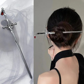 2023. aasta uued Hiina stiilis juukseaksessuaarid Vintage Mõõk Juuksenõel Peakate Juuksepulgad hobusesabahoidja Juukseehted Juukseklambrid