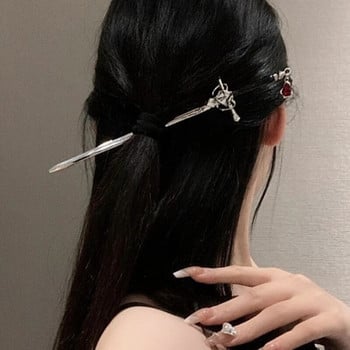 2023 Нов китайски стил Аксесоари за коса Винтидж Меч Фиби За глава Пръчки за коса Държач за опашка Бижута за коса Щипки за коса
