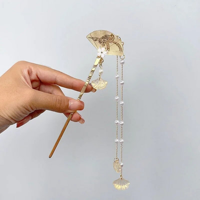 2023. aasta uued Hiina stiilis juukseaksessuaarid Vintage Mõõk Juuksenõel Peakate Juuksepulgad hobusesabahoidja Juukseehted Juukseklambrid