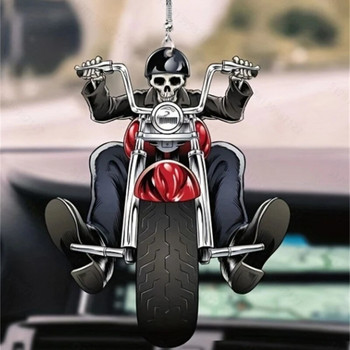Cool Skeleton ειδώλια Halloween Skul κρεμαστό στολίδι αυτοκινήτου Cool Skul άγαλμα Μεγάλη μπάλα Διακοσμήσεις Οροφής