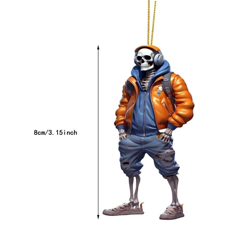 Lahedad luukere kujukesed Halloweeni Skuli ripatsiga autodekoratsioon Lahe Skuli kuju suur palli kaunistused lagi