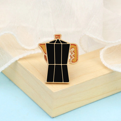 Coffee Collection Enamel Pin for Barista Vintage Rose Tea Latte Americano Prossid Kohvimasin Mini Kohviuba Märgi Ehted